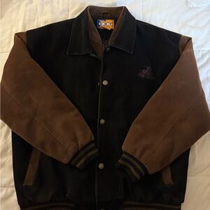 Men's Black and Brown Jacket